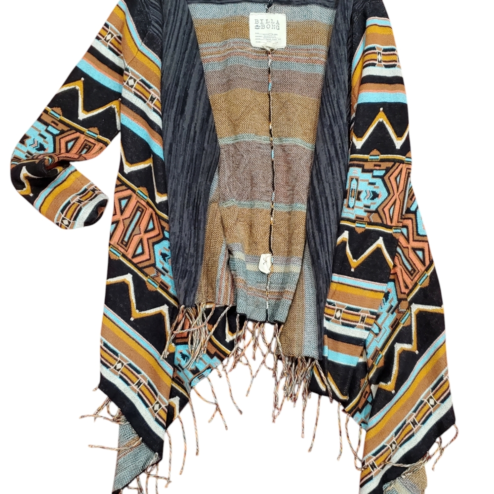 Colorful Geometric Patterned Cardigan - Picture 3 of 7
